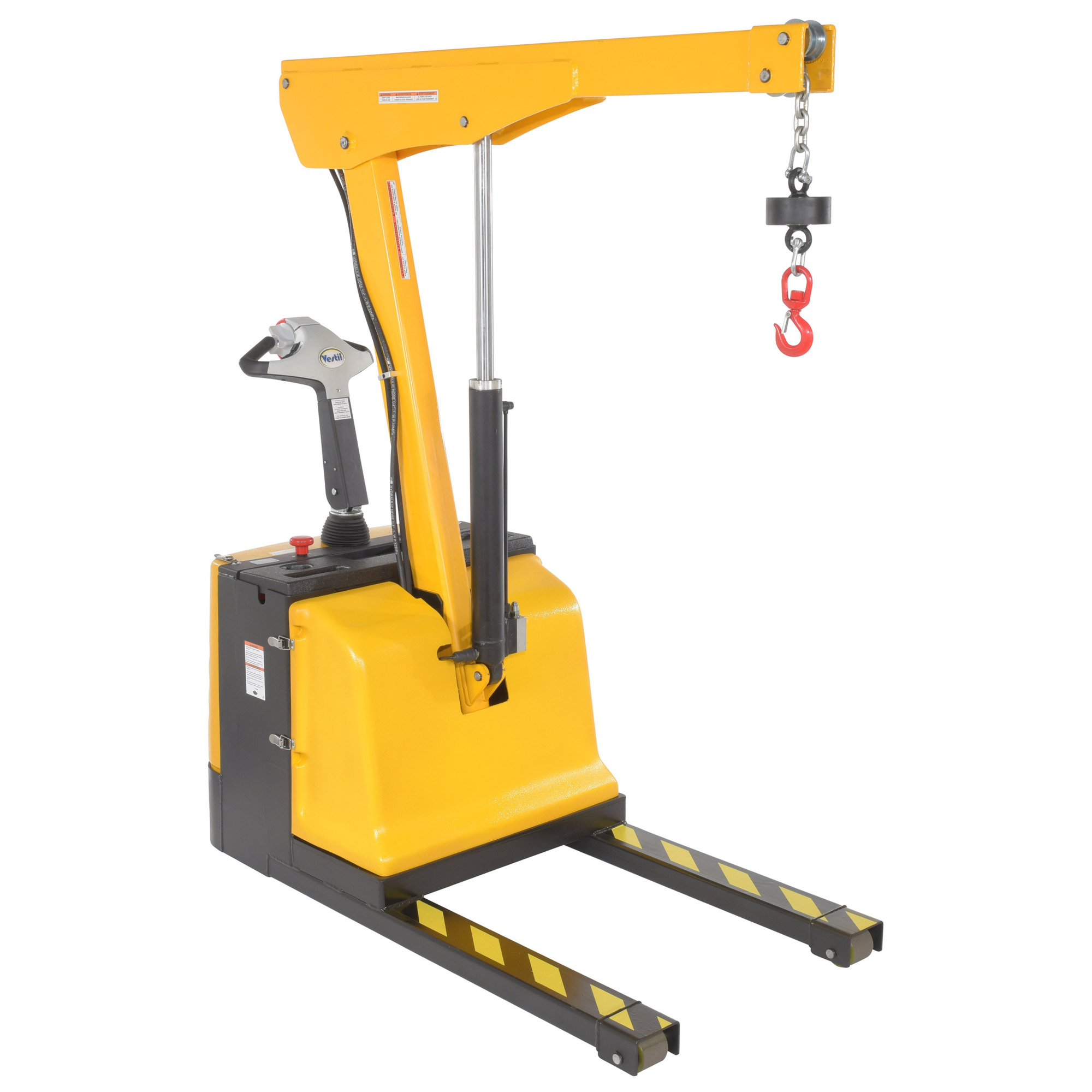 Vestil Electric-Powered Low-Profile Floor Crane - 1600 lb. Capacity, Ergonomic Handle, Model# EPFC-16-LP